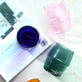 colorido de agua jugo de vidrio de vidrio de café
